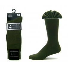 Premium Mercerized Cotton Olive Green Dress Socks-Men's Premium Mercerized Cotton Olive Green Dress Socks-Men's