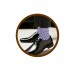 Lavender and Black Polka Dot Dress Socks