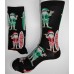 Surfin santa cotton socks for christmas