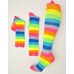 Children's pink rainbow knee high socks for kids