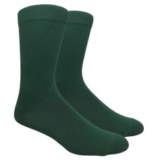 Hunter Green Cotton Dress Socks-Mercerized