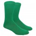 Kelly green cotton dress socks-Men's 7-12