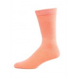 Medium Peach Cotton Dress Socks