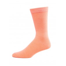 Medium Peach Cotton Dress Socks