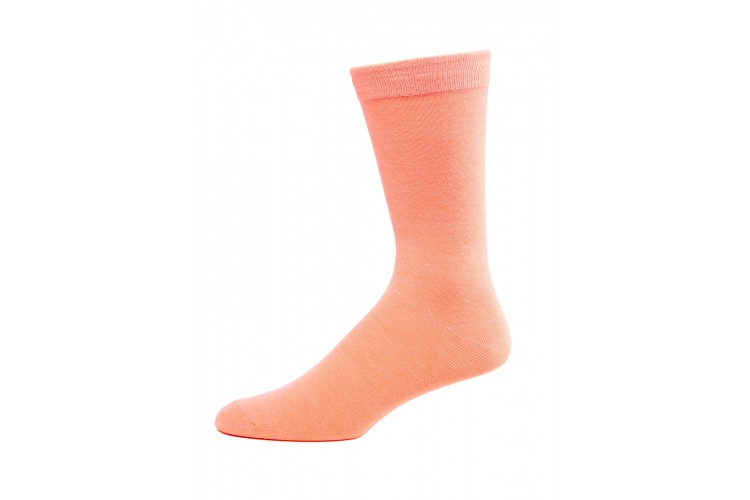 peach dress socks