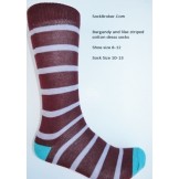 Burgundy with lilac cotton striped ..