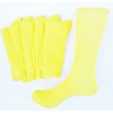 Neon Yellow Cotton Dress Socks - Men's Neon Yellow Cotton Dress Socks - Men's