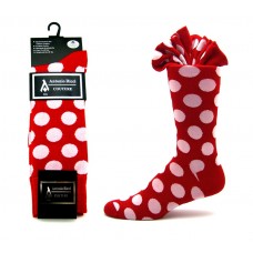 Ricci couture premium red with white cotton polka-dot dress socks Ricci couture premium red with white cotton polka-dot dress socks