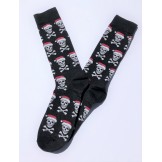 Novelty Skull Santa Socks