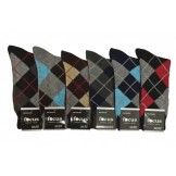 12 Pairs Of Colorful Argyle socks S..