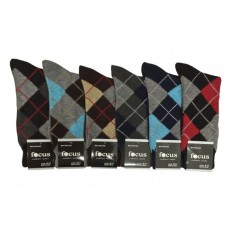 12 Pairs Of Colorful Argyle socks Small Feet Men