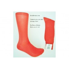 Orange textured rayon formal dress socks by Stacy Adams size 8-12 Orange textured rayon formal dress socks by Stacy Adams size 8-12