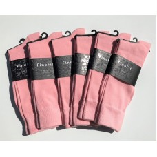 Cotton Bubble Gum or Dusty Pink Dress Socks 