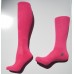 Solid Pink Tube Knee high Socks Or Crew Length