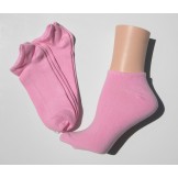 3 pairs of  pink low cut socks 9-11..