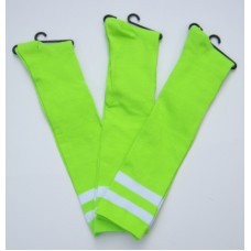 Double striped Neon green knee high socks Double striped Neon green knee high socks