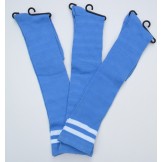 Light blue knee high socks with dou..