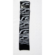 Black & White zebra print striped knee high socks by Julietta