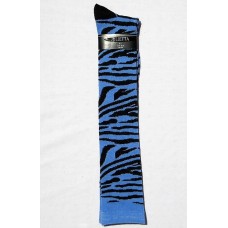 Blue zebra striped knee high socks Blue zebra striped knee high socks