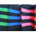 Shimmery 3 stripe black knee high socks triple stripe