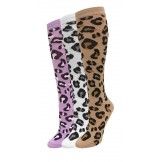 Cheetah knee high socks-Women