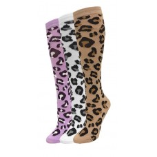 Cheetah knee high socks-Women