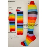 Children's rainbow knee high socks ..