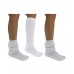 White Heavy Padded slouch knee high socks for shoe size 5-9