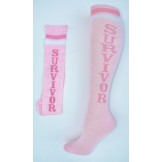 Pink survivor cancer awareness knee..
