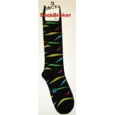 Cotton rainbow zebra Knee high sock..