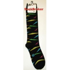 Cotton rainbow zebra Knee high socks by Pop-killer