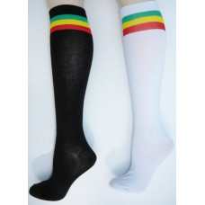 Jamaican black red yellow striped knee high SZ-6-11 Jamaican black red yellow striped knee high SZ-6-11