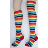 Thin Striped Rainbow Over The Knee ..