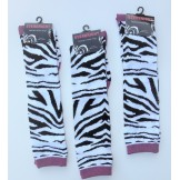 Zebra print knee high socks by Ever..