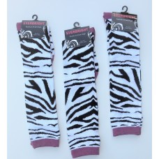 Zebra print knee high socks by Everbright