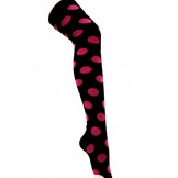 Black and pink polka-dot over the k..